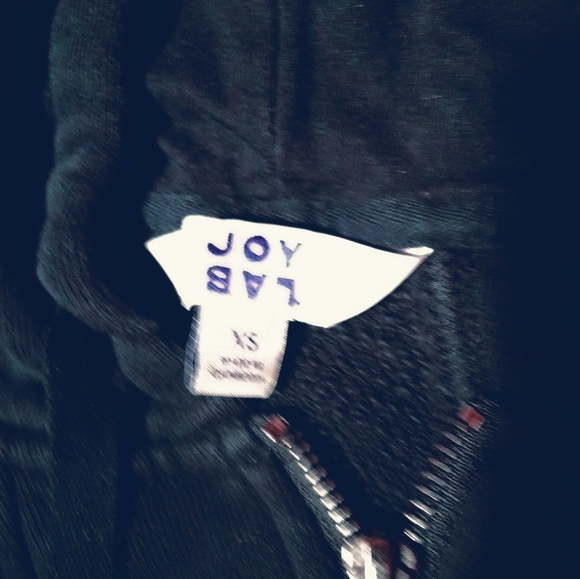 Joy lab zip up jacket size extra small black - Picture 3 of 3